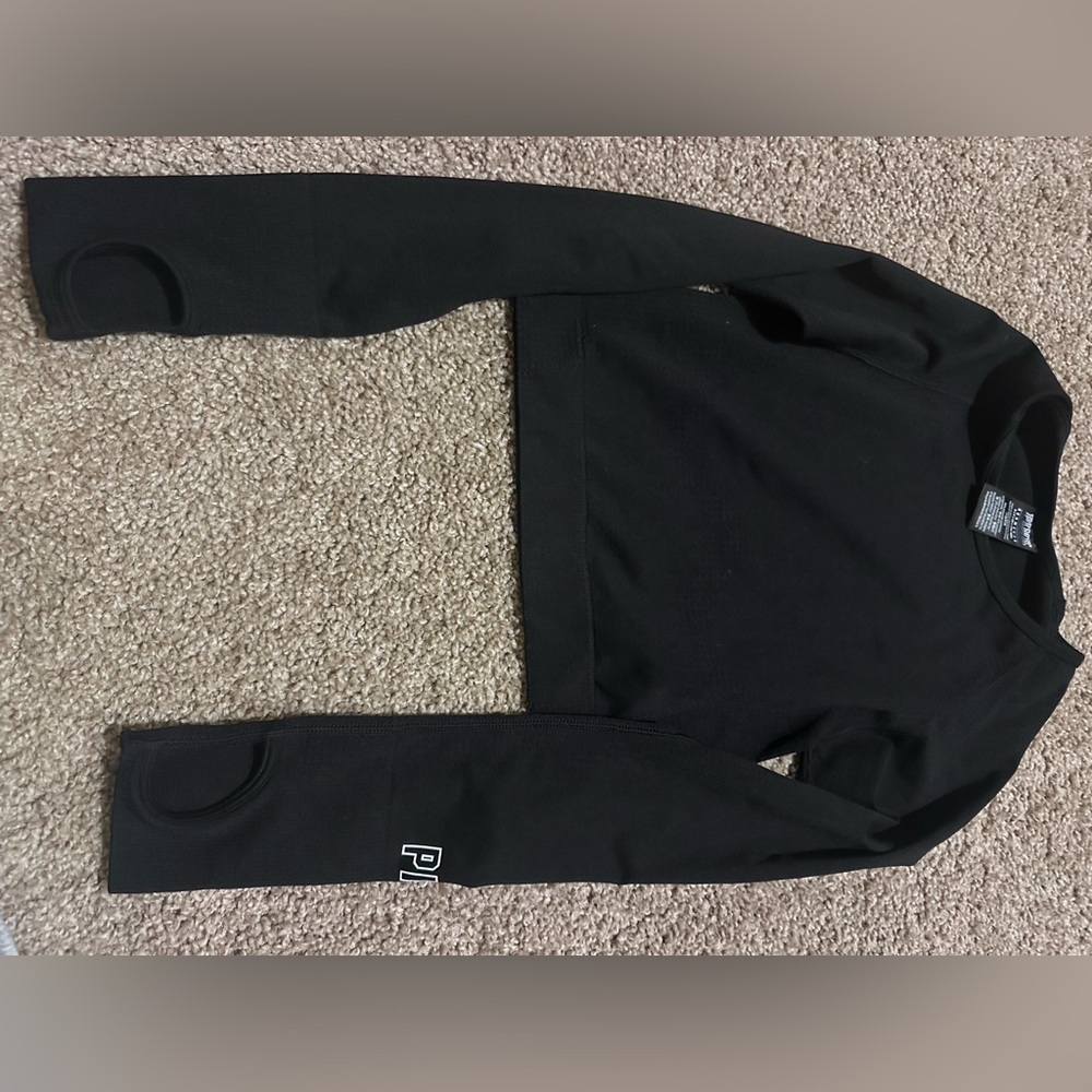 PINK Victoria's Secret Black Crewneck Sweater